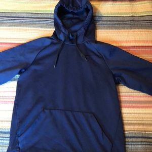 Mens small nike hooded sweatshirt blue
